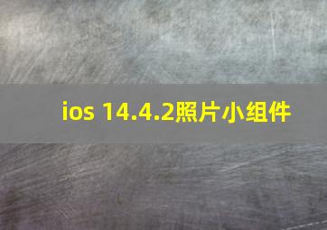 ios 14.4.2照片小组件